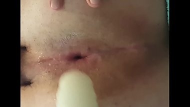 Close up fucking myself with a bad dragon dildo