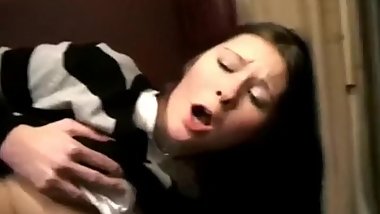 Horny Russian Teens Fuck In The Train