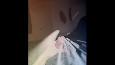 Edged cock bursting with cum!