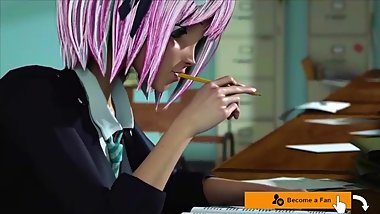 3D Hentai Japanese Schoolgirl Kikki dreams about fucking after class, Part1