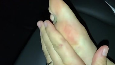 A Girl Day With Boots And Sweaty Foot Prints