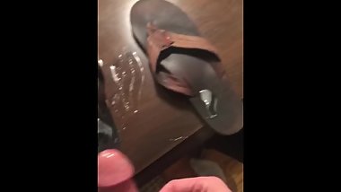 35 DAY LOAD ON MY SISTERS HOT FRIEND'S SWEATY FLIP FLOPS (smelled so good)