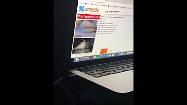 Hot Omegle girl plays with her pussy until I cum