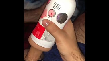 19 Year old boy cums hard TWICE !