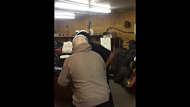 Young male dominated by larger male