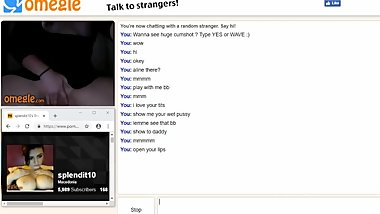 Omegle horny girl masturbate for me and showing big ass
