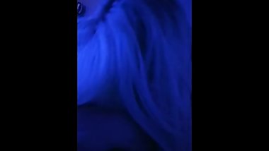 Shy girlfriend gives boyfriend blowjob