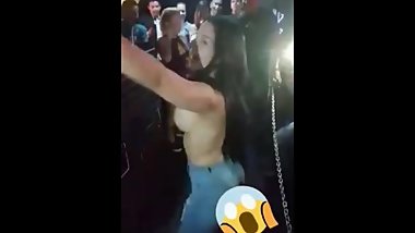 Crazy mexican girl goes wild