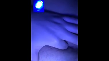 Teen plays with pussy over facetime