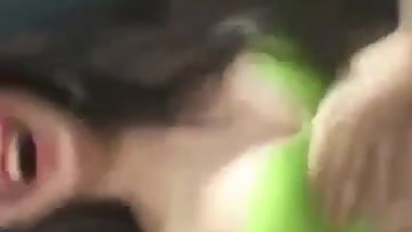 Girls playing with their bras