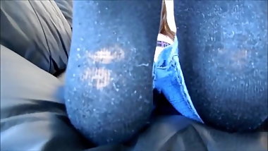 Teen booty and soles barefoot