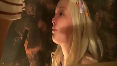 Blowjob asslicking submission chubby blonde