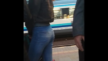 ass creep candid hidden cam  teen