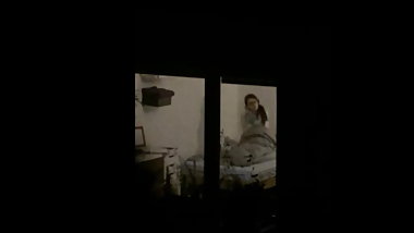 Neighbor teen watch to my window and walk around