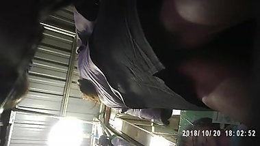Sri Lankan office girl up-skirt in roadside