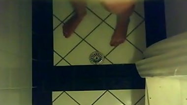 College Teen Pisses in the Dorm Shower