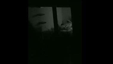 Neighbor teen get spy  voyeur at humping masturbation