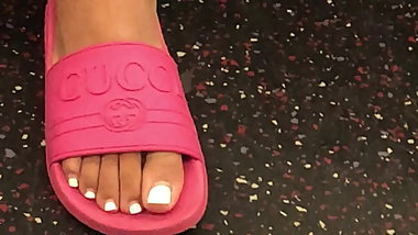 Candid feet
