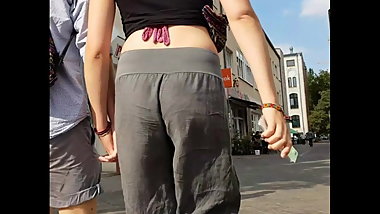Candid teen ass 35