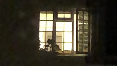 Topless neighbor spy - Young brunette 2