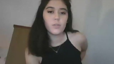 teen fingering pussy in dorm room