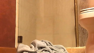 Mom caught son jerking in shower