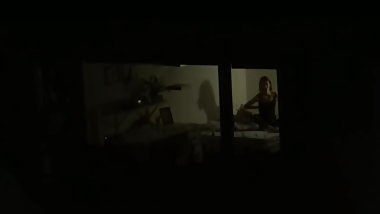 Neighbor teen spy voyeur when she changing bra