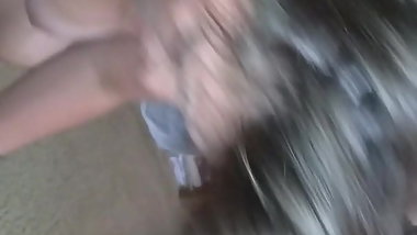 Teen fucks big dildo and cums