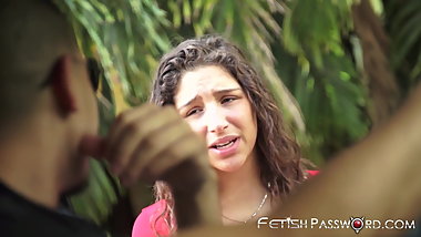 Teenage sub Abella Danger pounded after hitchhiking