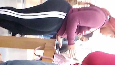 Seethrew leggings mixed BBW teen