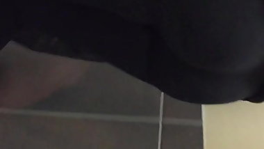 Juicy ass on white teen