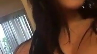 hot bab flashing her tits at office