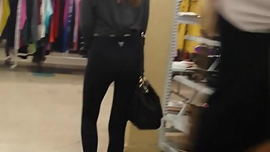 teen ass yoga panty lines