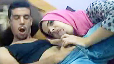 Arab Teen Sucks Big Cock