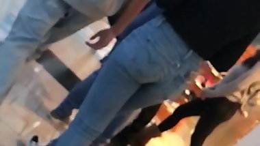 Tight teen ass in jeans