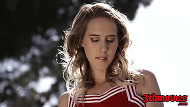 Naughty teen pussy stretched in IR plow