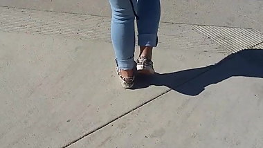 Candid college Latina booty