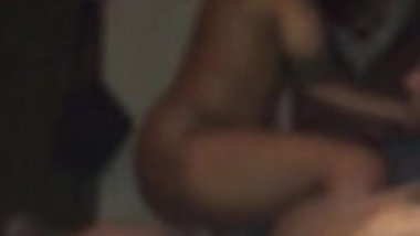 Slim thick ebony fucks side her friend