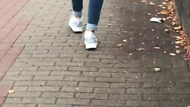 German Hot Teen Ass Candid