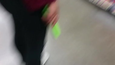 Latina in tight leggings