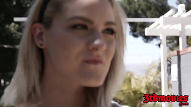 Luscious 18yo Lisey Sweet seduces stud into anal and facial
