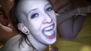 Laura German Teen With Punk Friend Get GB And Creampie