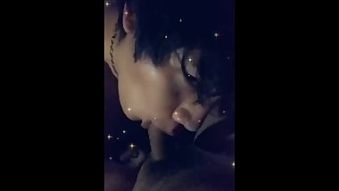 My Exâ€™s Dad caught me in her panties and made me suck his cock