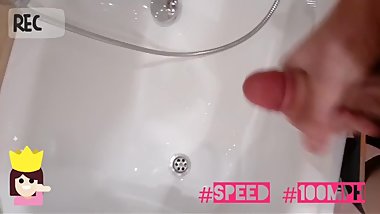 Second video! One day! Masturbating in bathroom!