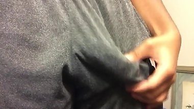 18 yo shows bbc print in shorts