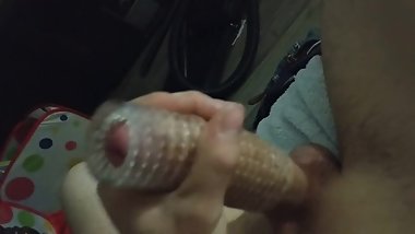 Huge white cock having fun