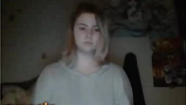 Adorably Shy Teen Reveals Her Precious Tits While Watching Intently (No Sou