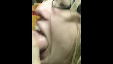 Super sexy teen sucks my cock