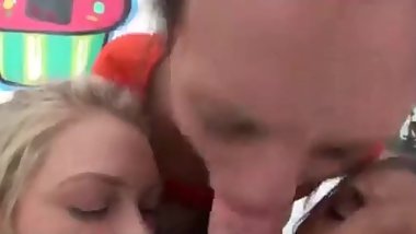 Sloppy Triple Blowjob by Three Hotties - August Ames Jade Nile Alli Rae