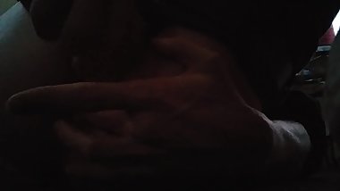 Ginger shoots his own huge load in his ass